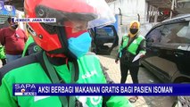 Aksi Solidaritas Pengemudi Taksi dan Ojek Online Berbagi Makanan untuk Warga yang Jalani Isoman