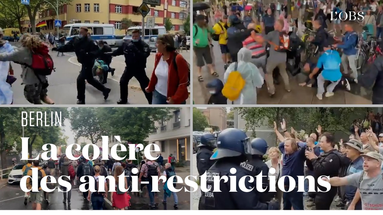Affrontements à Berlin lors d'une manifestation interdite contre les restrictions sanitaires