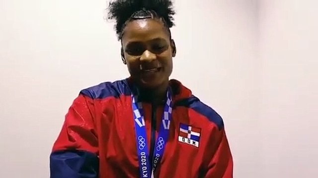 Dominicana Crismery Santana, agradecida por medalla de bronce en Juegos Olímpicos