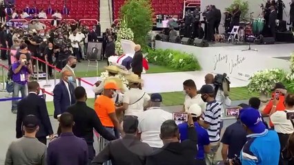 Acto de despedida en el Centro Olímpico al Caballo Mayor, Johny Ventura