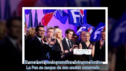 Marine Le Pen - sa petite moquerie à l'égard de Florian Philippot