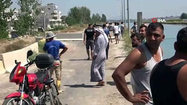 Serinlemek için sulama kanalına giren genç kayboldu