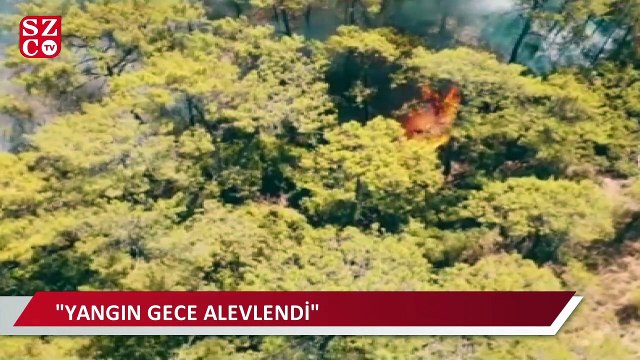 Aynı bölgede yangın çıkmıştı: Şahan Gökbakar bu kez yangını drone ile görüntüledi