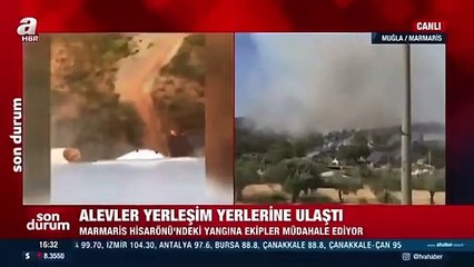 Yangın bölgesinde A Haber ekibine tepki: ''Sayenizde!''
