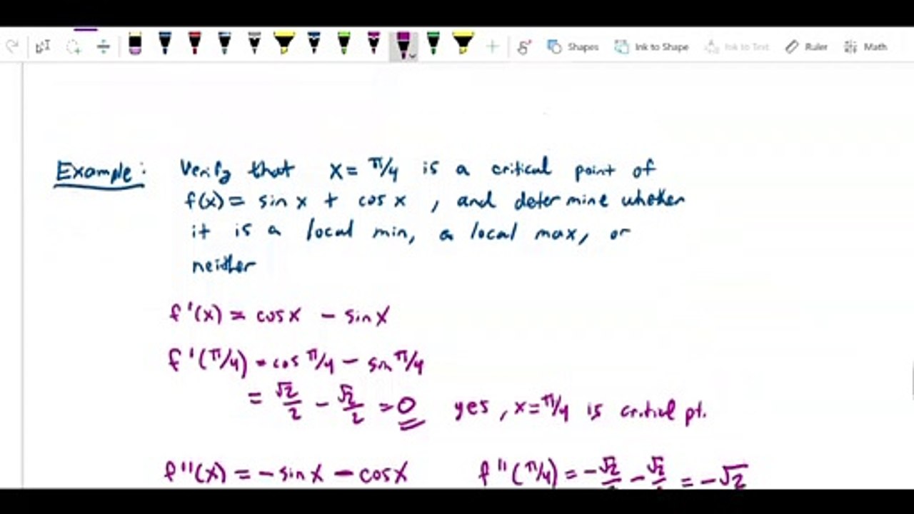 Graph sketching - Second derivative test examples