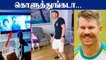 David Warner Dance ஆடிய "Vaathi Coming" insta video viral | Oneindia Tamil