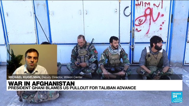 Afghan fighting rages as President Ghani blames US pullout for Taliban advance