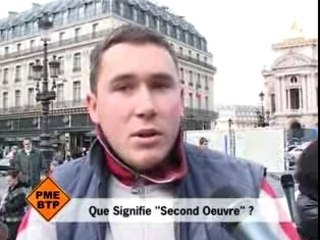 La Question du Mois: Que Signifie "Second Oeuvre"