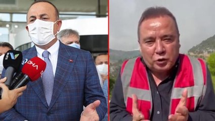 Son Dakika: Bakan Çavuşoğlu'ndan Muhittin Böcek'in "Ne olur helikopter gönderin" sözlerine yanıt: Dürüst bir cümle olmadı