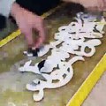 how to making handmade glass sign using gold leaf diy project  liquid leaf gold paint