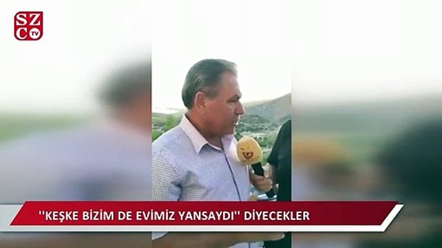 AKP'li başkan: Evi eski olan vatandaşlar 'Keşke bizim de evimiz yansaydı' diyecekler
