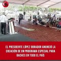López Obrador anunció la creación de un programa especial para baches en todo el país