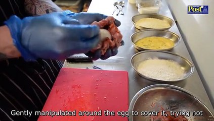 Recipe: Watch Josh Garrick cook his perfect scotch egg with a runny centre