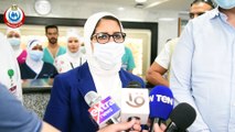شاهد.. وزيرة الصحة تتفقد الحجر الصحي في مطار الأقصر الدولي