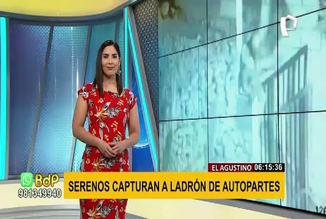 El Agustino: miembros de Serenazgo atrapan a ladrón de autopartes