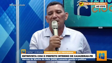 Prefeito interino faz ‘afago’ no governador após visita à cidade de Cajazeiras: “Fui agradecer”