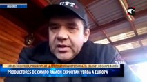 Productores de Campo Ramón exportan yerba a Europa