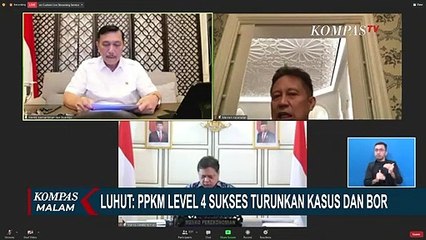 Menteri Luhut: PPKM Level 4 Sukses Turunkan Kasus Corona dan BOR