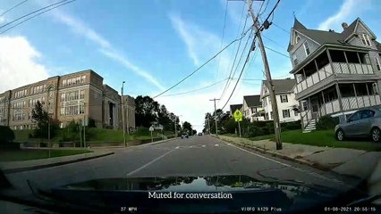 Kid Hits Car with Big Rock While Driving By