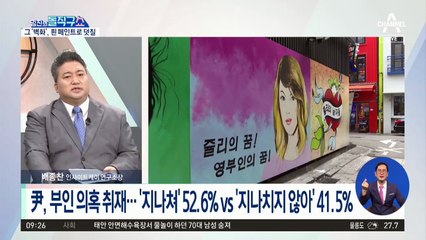 [핫플]‘윤석열 부인 비방’ 벽화…흰색으로 덧칠