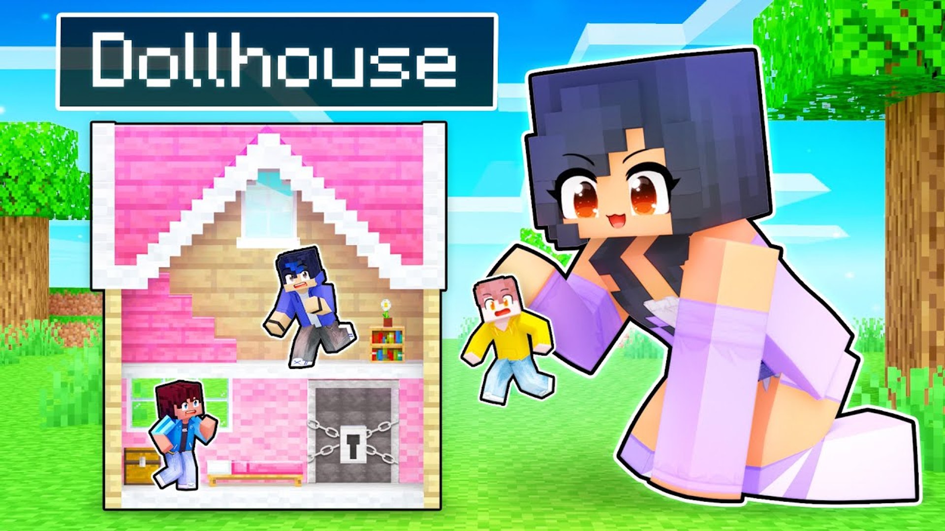 Locking Friends in DOLL HOUSE in Minecraft