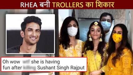 Rhea Chakraborty Brutally TROLLED For Attending Rumi Jaffery's Daughter Alfia's Mehendi Ceremony