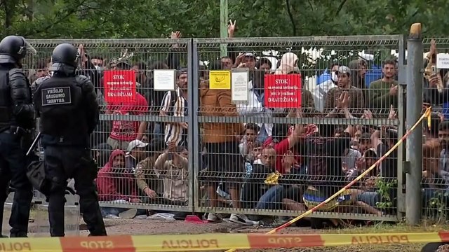 Провокация режима Лукашенко : в Литве бунтуют мигранты