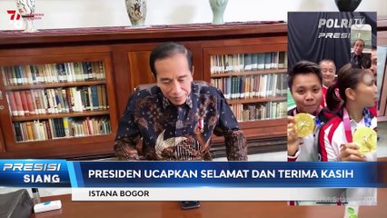 Presiden Jokowi Video Call dengan Greysia Polii dan Apriyani Rahayu