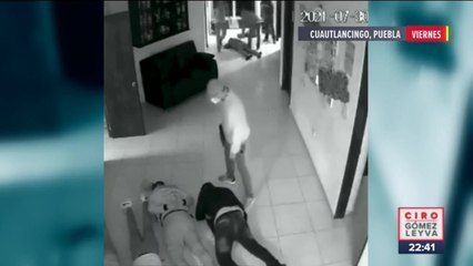 VIDEO: Hombres armados asaltan gasera en Cuautlancingo, Puebla