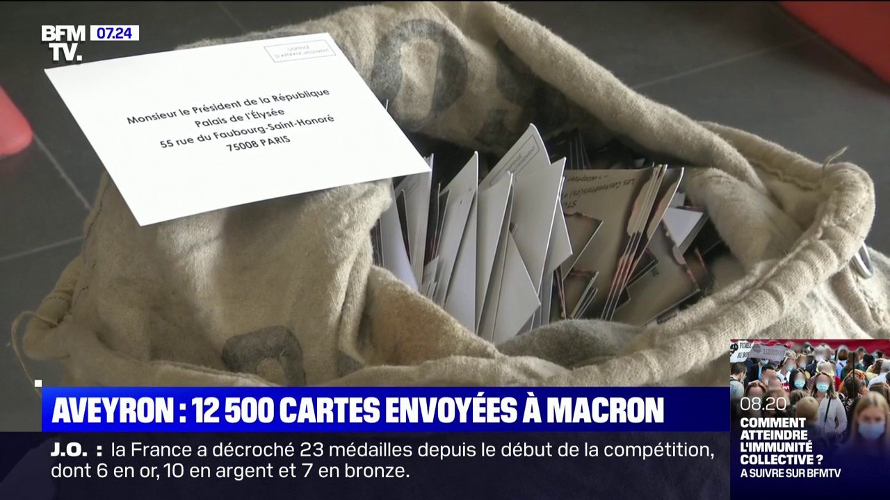 Un maire de l'Aveyron envoie 12.500 cartes postales à Emmanuel Macron