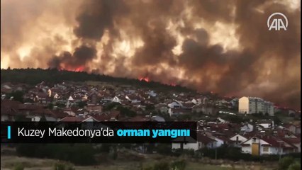 Kuzey Makedonya da yanıyor