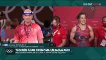 TRT muhabirinden Tokyo Olimpiyatları'nda madalya kazanan Yasemin Adar'a: Bronz ama olsun