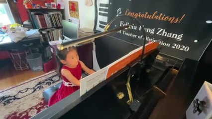 Niña de 4 años es todo un prodigio de la música