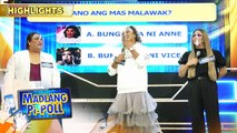 Which is broader? 'Bunganga ni Anne o Bumbunan ni Vice?' | It's Showtime Madlang Pi-POLL