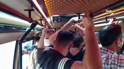 Vaka sayıları artmasına rağmen Esenyurt minibüslerinde yine aynı manzara