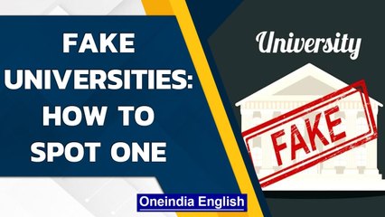 Download Video: UGC identifies 24 fake universities: Know how to spot fake institutions | Oneindia News