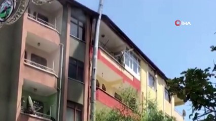 Bacada çıkan yangın paniğe neden oldu