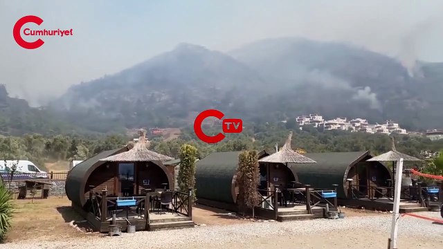 Milas'taki yangın yerleşim yerlerine ulaştı