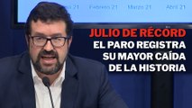 Julio de récord: el paro registra su mayor descenso de la historia 197.841 desempleados menos