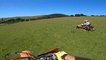 Racing Go-Karts And Motorcycles In A Field Is Too Much Fun!