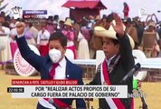 Denuncian al presidente Castillo por realizar actos de su cargo fuera de Palacio de Gobierno