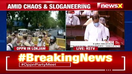 Opposition Creates Ruckus In Parliament Rajya Sabha Adjourned Till 12 pm NewsX