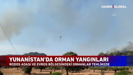 İki ülke diken üstünde! Türkiye-Yunanistan sınırında yangın