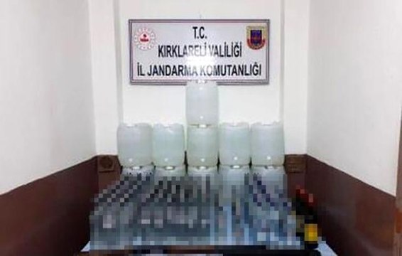 Son dakika haberleri! Kırklareli merkezli üç ilde sahte içki operasyonu: 1 ton 152 litre sahte içki ele geçirildi