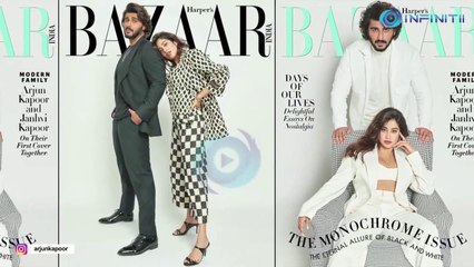 Arjun Kapoor, Janhvi Kapoor Grace Cover Page of August edition of Harper’s Bazaar India