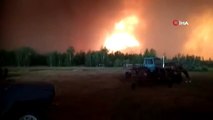 Sibirya’da devam eden orman yangınları havadan görüntülendi: 1.4 milyon hektarlık ormanlık alan yandı