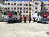 Siirt emniyetinden yangın bölgesine TOMA'lı destek