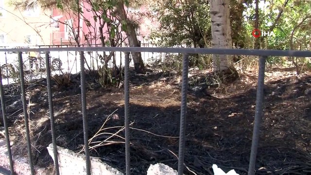 Başkent'te kundaklama olayı güvenlik kamerasına yansıdı