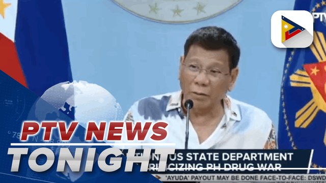 PRRD cautions US State Department against criticizing PH drug war