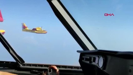 İSPANYA'NIN GÖNDERDİĞİ 2 YANGIN SÖNDÜRME UÇAĞI MUĞLA'DA